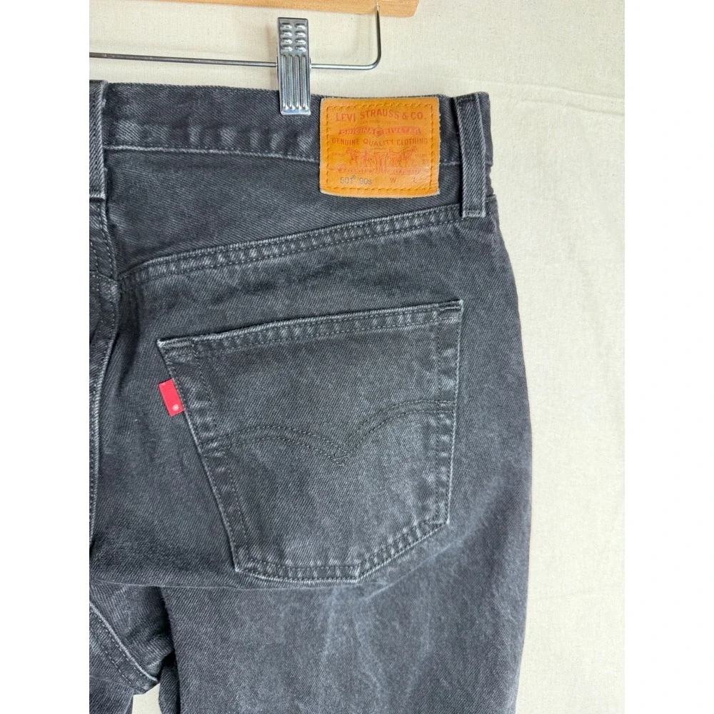 Levi's 501 Men's 90's Button Fly Jeans size 33X30 Black